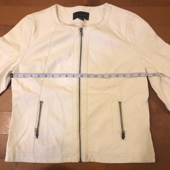 ✨Host Pick✨Sale✨ Off White Pleather Jacket - Picture 6 of 6